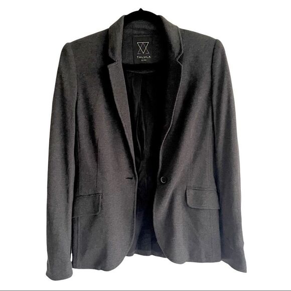 ARITZIA Talula Jersey Blazer Jacket Roll Sleeves
Charcoal Grey 4 - Picture 1 of 11